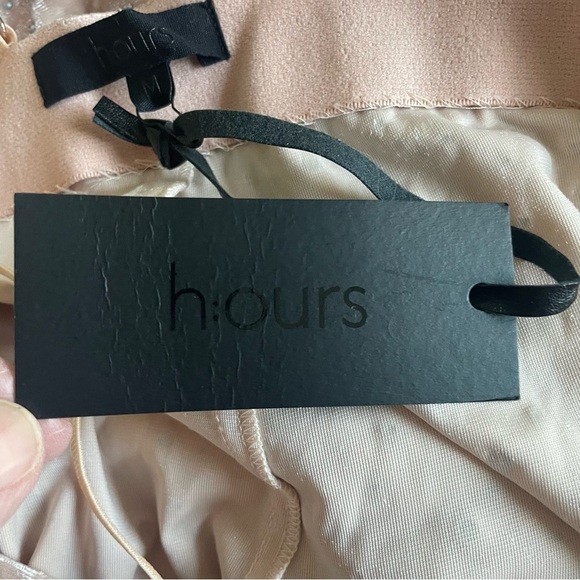 New! h:ours Janella Pant pink salmon color with sequins nwt  30735 - Picture 8 of 10